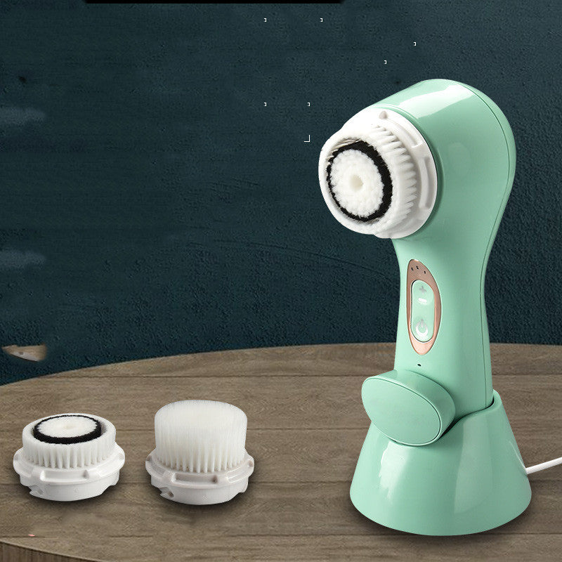 Wireless Induction Charging Ultrasonic Facial Cleansing Brush